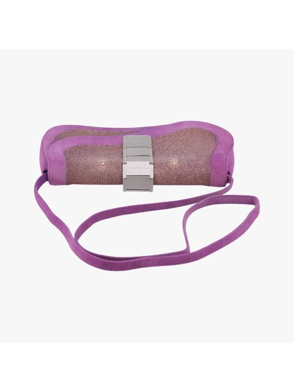 ★SOLD★ Dior Gaucho Purple Beige String Messenger - Picture 8 of 15